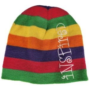Girl Scouts Little Brownie Bakers Sewn Inspired Beanie Ski Cap Hat Rainbow
